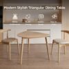 Acanva Modern Small Triangle Dining Room Table for Kitchen C...