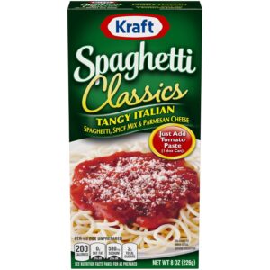 Kraft Spaghetti Classics Tangy Italian Spaghetti, Spices, & ...