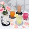 Coasters for Drinks, Coasters Set of 4 - Color, 8 Pack Coast...