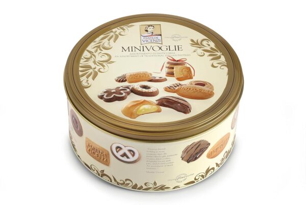 Pasticceria Matilde Vicenzi Minivoglie Butter Cookies Tin, A...