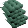 downluxe Indoor Chair Cushions for Dining Chairs, Tufted Ove...