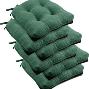 downluxe Indoor Chair Cushions for Dining Chairs, Tufted Ove...