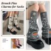 52pcs Brooch Pins Charms For Socks Bulk Fashion Decorative S...
