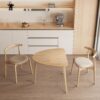 Acanva Modern Small Triangle Dining Room Table for Kitchen C...
