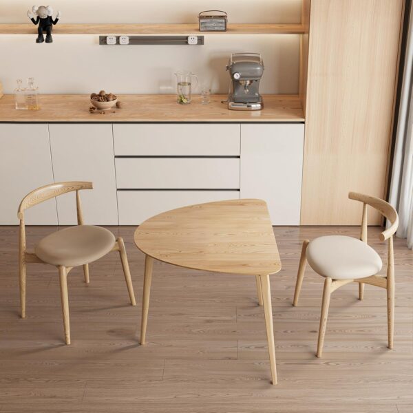 Acanva Modern Small Triangle Dining Room Table for Kitchen C...