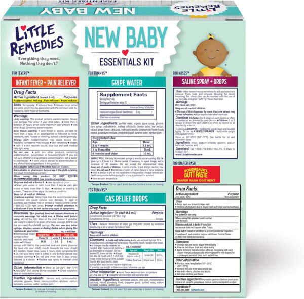 Little Remedies, New Baby Essentials Kit, 6 Newborn Essentia...