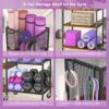 5 Tier Dumbbell Rack, Yoga Mat Storage Holder, Home Gym Stor...