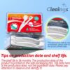 cleaings® Mini Brushes-Disposable Toothbrushes with Toothpas...