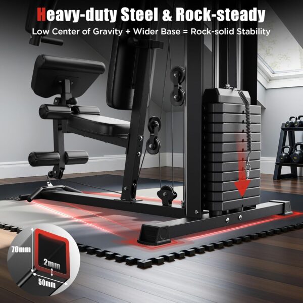 Sportsroyals Home Gym, Multifunctional Home Gym Equipment, W...