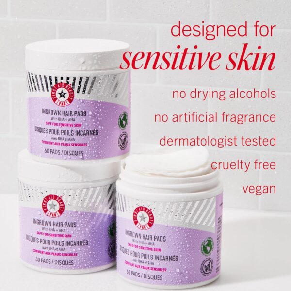 First Aid Beauty - Ingrown Hair Pads with BHA + AHA - Afters...
