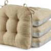 puredown® Chair Cushions for Dining Chairs, Tufted Memory Fo...