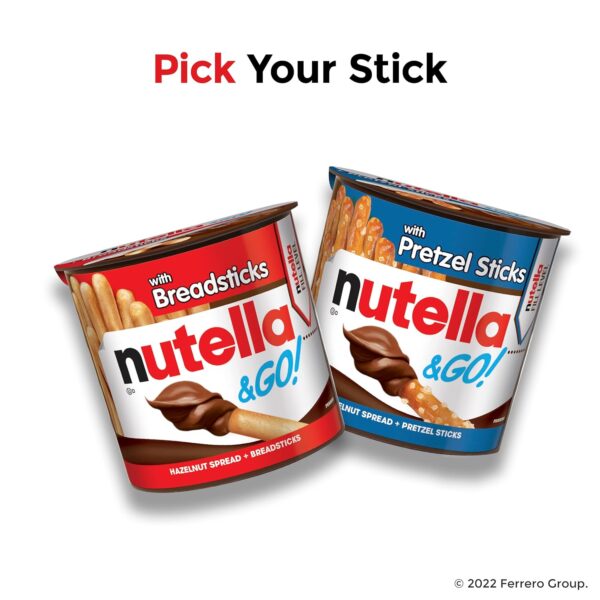 Nutella & GO! Bulk 24 Pack, Hazelnut and Cocoa Spread with B...