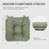 Love's cabin Memory Foam Chair Cushions Set of 4, Outdoor/In...