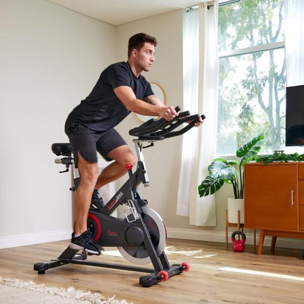 Sunny Health & Fitness Magnetic Belt Drive Indoor Cycling Bi...