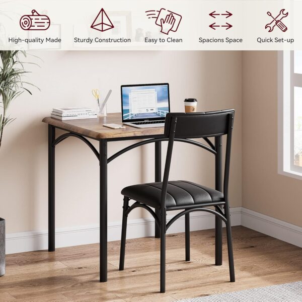 GAOMON Dining Table Set for 2, Kitchen Table and Chairs for ...