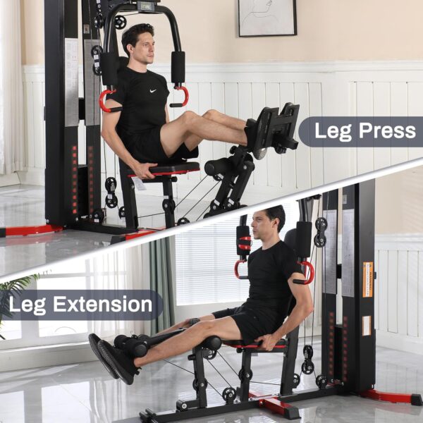 Home Gym, Multifunctional Workout Equipment with Leg Press, ...
