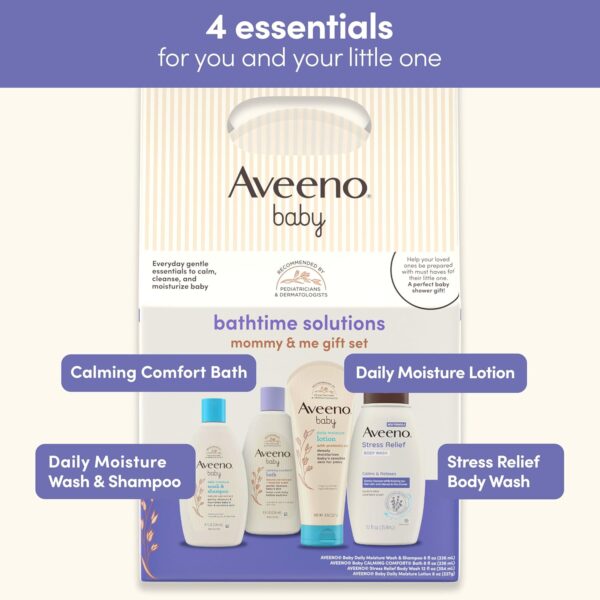 Aveeno Baby Bathtime Solutions Mommy & Me Gift Set, Baby Was...