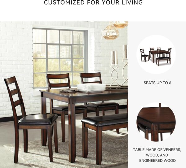 Signature Design by Ashley Coviar 6 Piece Dining Set, Includ...
