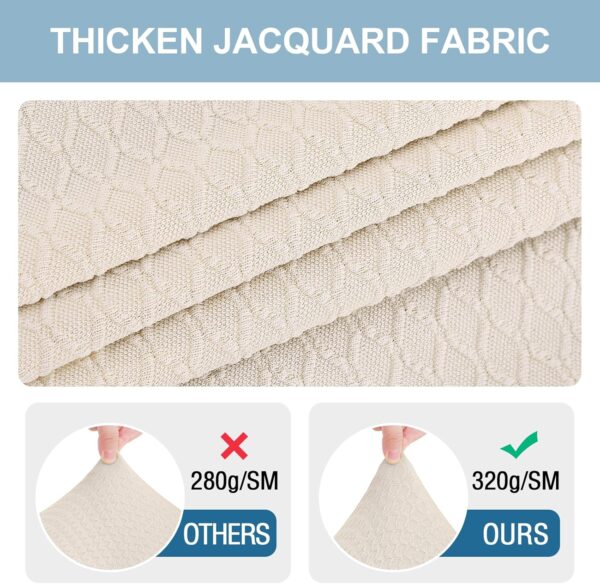 Smiry Stretch Jacquard Seat Covers for Dining Room Chairs Se...