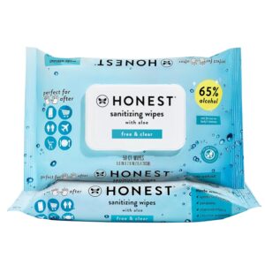 The Honest Company Fragrance Free Sanitizing Alcohol Wipes |...