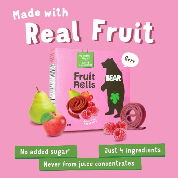 Bear Yoyo Fruit Roll Rasp Mltpk 3.5 OZ