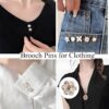 Rozecollin Shoe Charms for Sambas Socks Safety Pin Brooch,72...