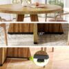 LITTLE TREE Round Dining Table for 4-6 People, 47 Inches wit...