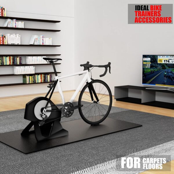 Bike Mat Compatible with Peloton Bike,Elliptical,Treadmill M...