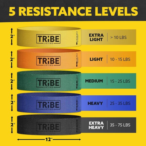 Fabric Resistance Bands for Working Out - Booty Bands for Wo...