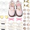30PCS Womens Shoe Charms for Sneakers Cute Lace Accessories ...