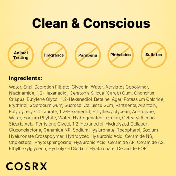 COSRX Advanced Snail Mucin Glass Glow Hydrogel Face Masks Sk...