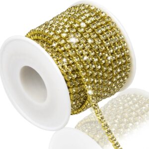 4MM Crystal Rhinestone Close Chain Trim 10 Yards Rhinestone ...