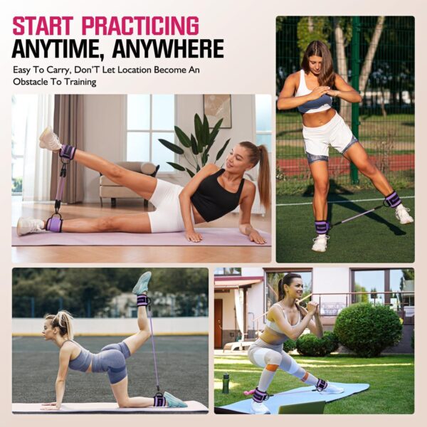 Ankle Resistance Bands with Cuffs, Home Gym Workout Equipmen...