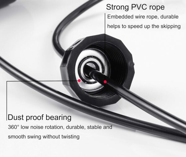 BOOMIBOO Jump Rope, Adjustable Jump Ropes,Skipping Rope Tang...
