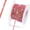 10 Yards 2 MM Rhinestone Chain Trim Crystal Rhinestone Close...