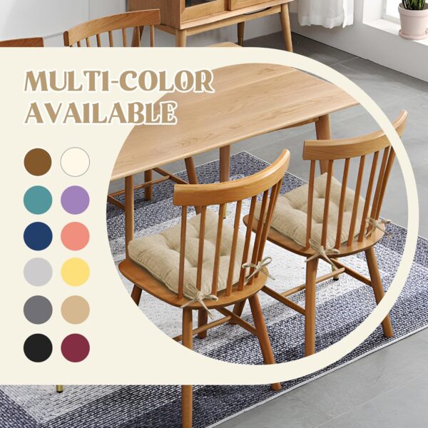 puredown® Chair Cushions for Dining Chairs, Tufted Memory Fo...