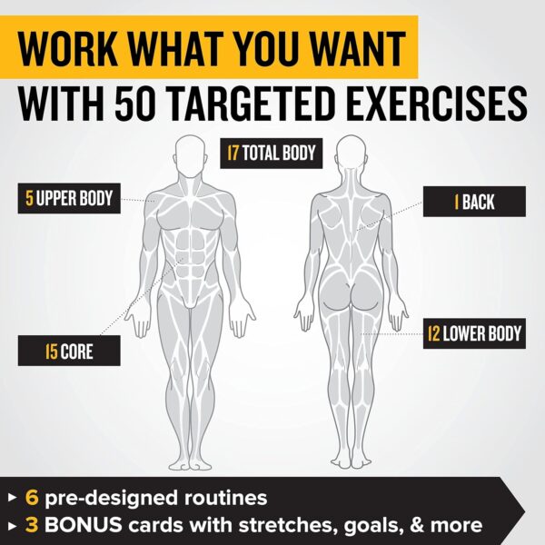 NewMe Fitness Bodyweight Workout Cards, Instructional Fitnes...