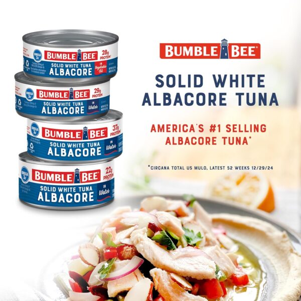 Bumble Bee Solid White Albacore Tuna in Water, 5 oz Can (Pac...