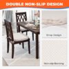 Chair Cushions for Dining Chairs, D-Shaped Seat Cushions wit...