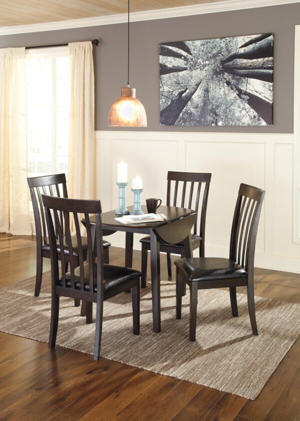 Signature Design by Ashley Hammis Round Dining Room Drop Lea...