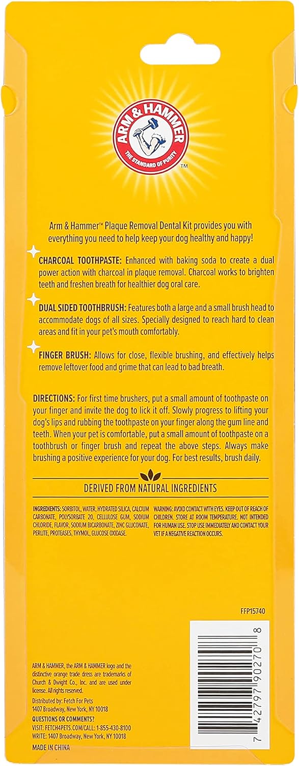 Arm & Hammer for Pets Dog Dental Care Fresh Breath Kit | Inc...