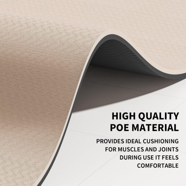 8mm Large Yoga Mat (6'x 4') - Extra Long and Wide 72 x 48 x ...