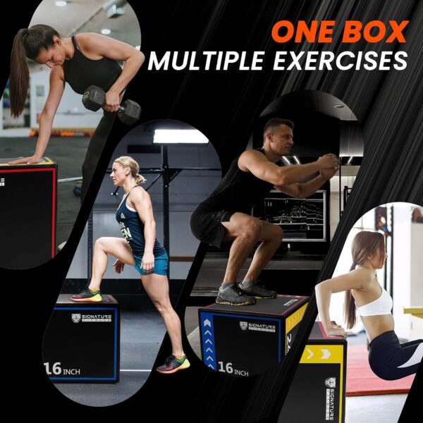 Plyo Box, 3-in-1 Foam Plyometric Jump Box, Box Jump for for ...