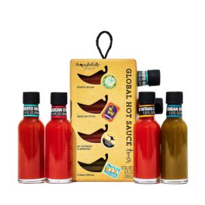 Thoughtfully Gourmet, Global Hot Sauce Gift Set, Internation...