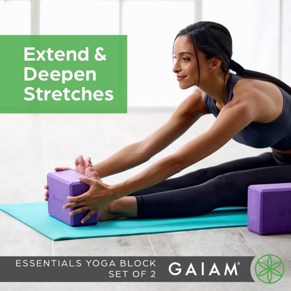 Gaiam Yoga Block - Supportive Latex-Free Eva Foam - Soft Non...