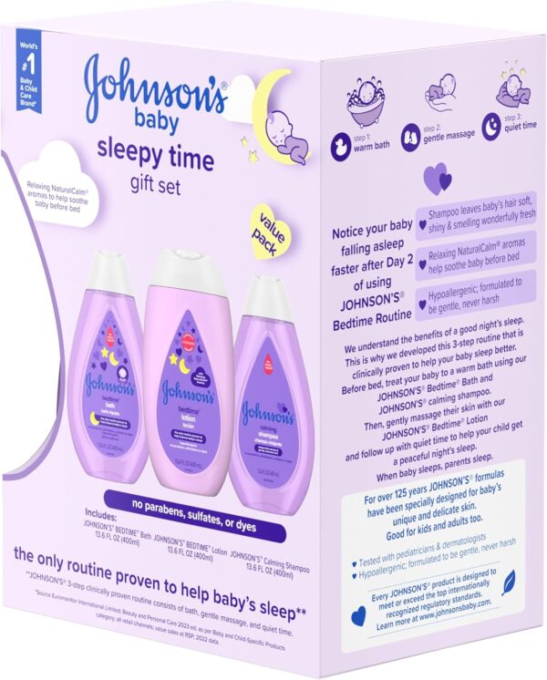 Johnson's Baby Sleepy Time Bedtime Gift Set with Relaxing Na...