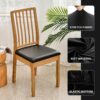 SearchI Waterproof PU Leather Seat Covers for Dining Chairs,...