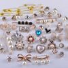 Charms for Socks Safety Pin Brooch,55pcs Junk Sock Charms Pi...