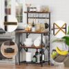 Furologee Kitchen Bakers Rack with Power Outlet, Microwave O...