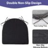 Chair Cushions for Dining Chairs with Ties and Removable Cov...